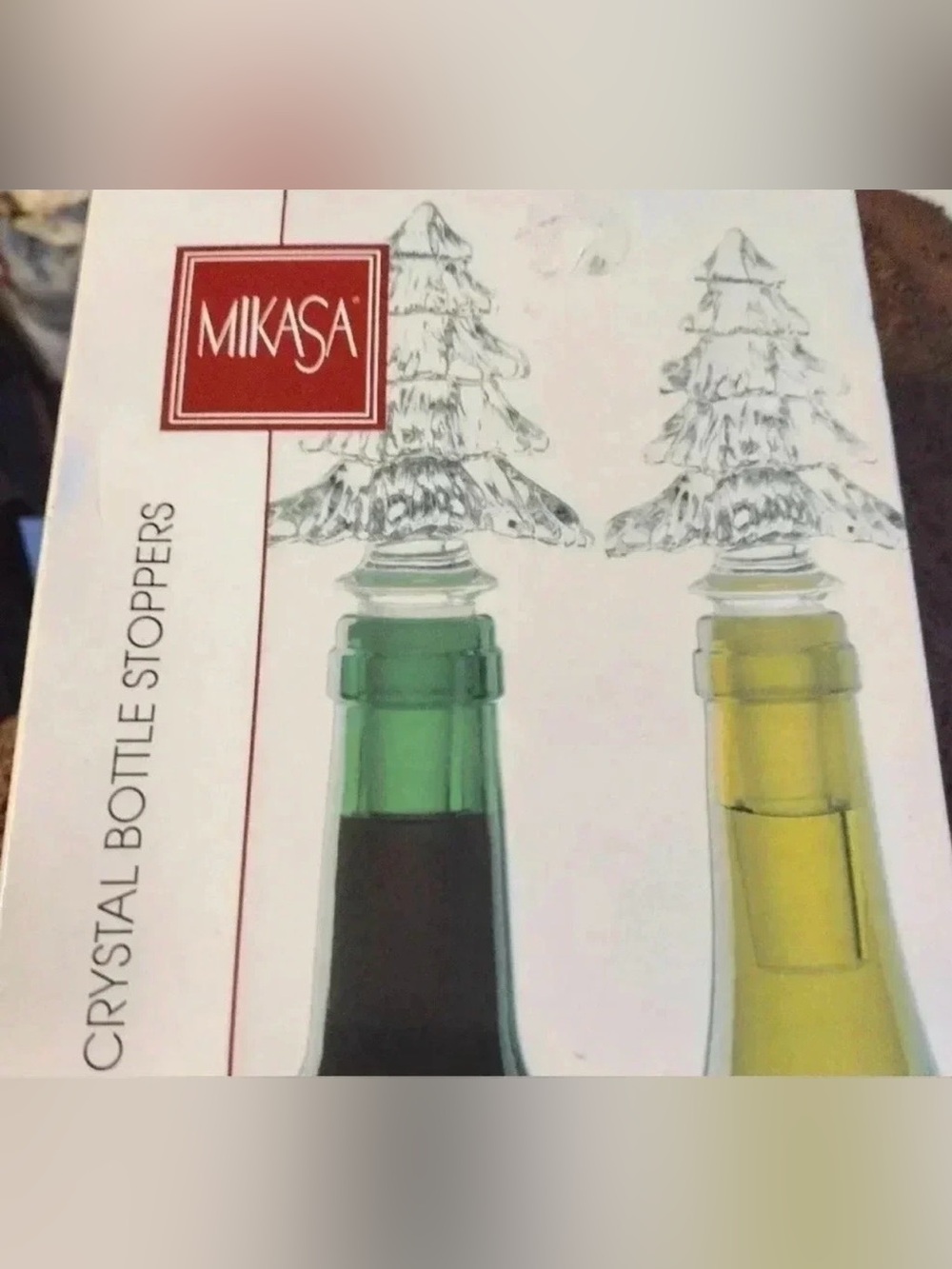 Mikasa Wine Bottle Stopper Set Fine Crystal Tree
Shaped Boxed Holiday Classics - Picture 7 of 10